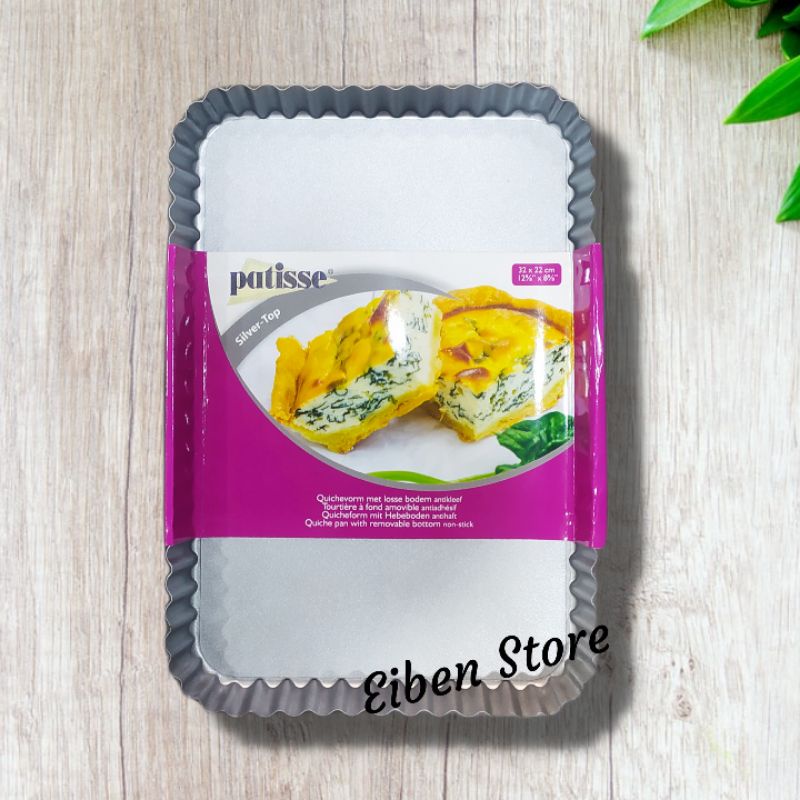 Jual Patisse Quiche Pan W Removable Bottom 32x22cm Loyang Pie Persegi