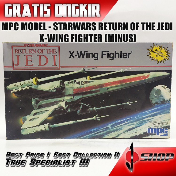 Jual Mpc Model Starwars Return Of The Jedi X Wing Fighter Minus