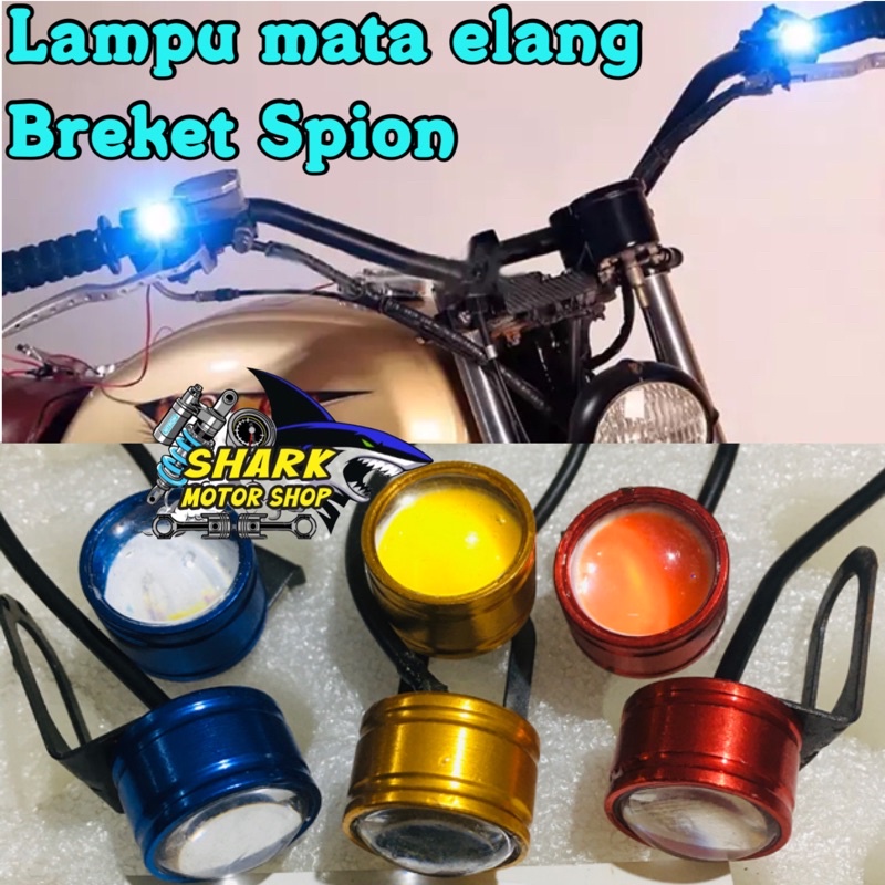 Jual Lampu Mata Elang Breket Spion 12V Ac Dc Led COB Nyala Diam Dan