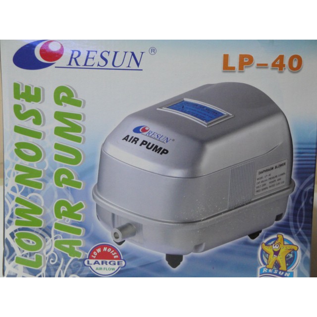 Jual RESUN LP 40 Pompa Udara Aerator Low Noise Air Pump Blower 35W 50L