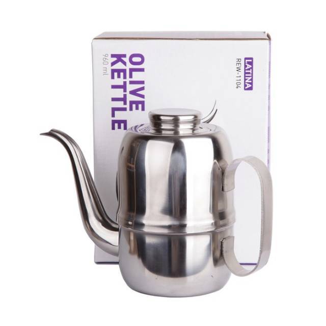 Jual Latina Olive Drip Kettle Ceret Leher Angsa Cc Goose Neck V