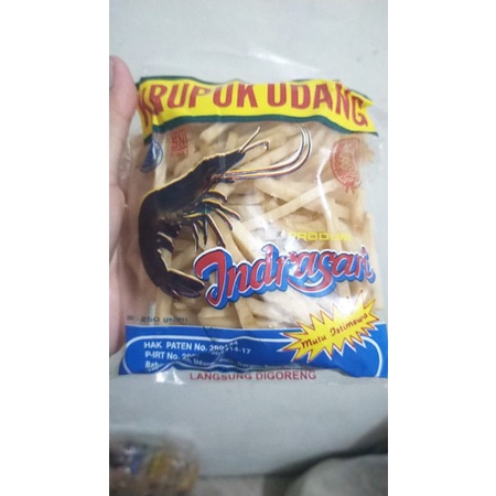 Jual Kerupuk Udang Indrasari Spesial Bentuk Stick Kemasan Gram