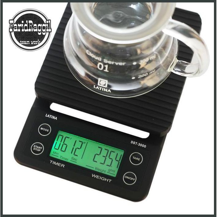 Jual Alat Kopi Latina Newton Coffee Timer Scale DST3000 Timbangan Drip