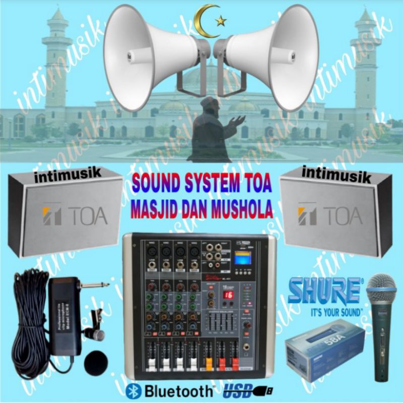 Jual Paket Toa Masjid Mushola Sound System Barokah Shopee