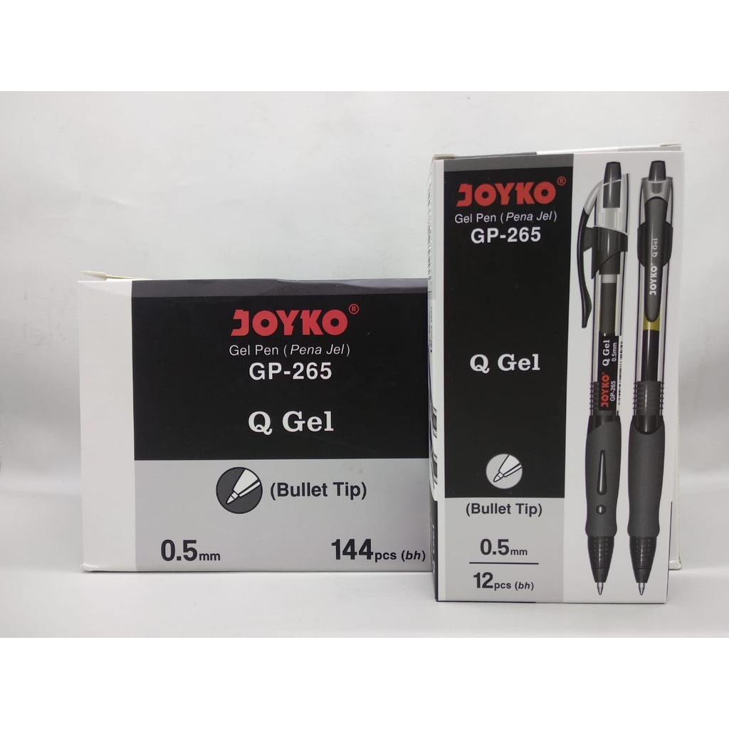 Jual Pulpen Gel Cetek Gel Pen Pena Cetek Q Gel Hitam Mm Joyko Gp