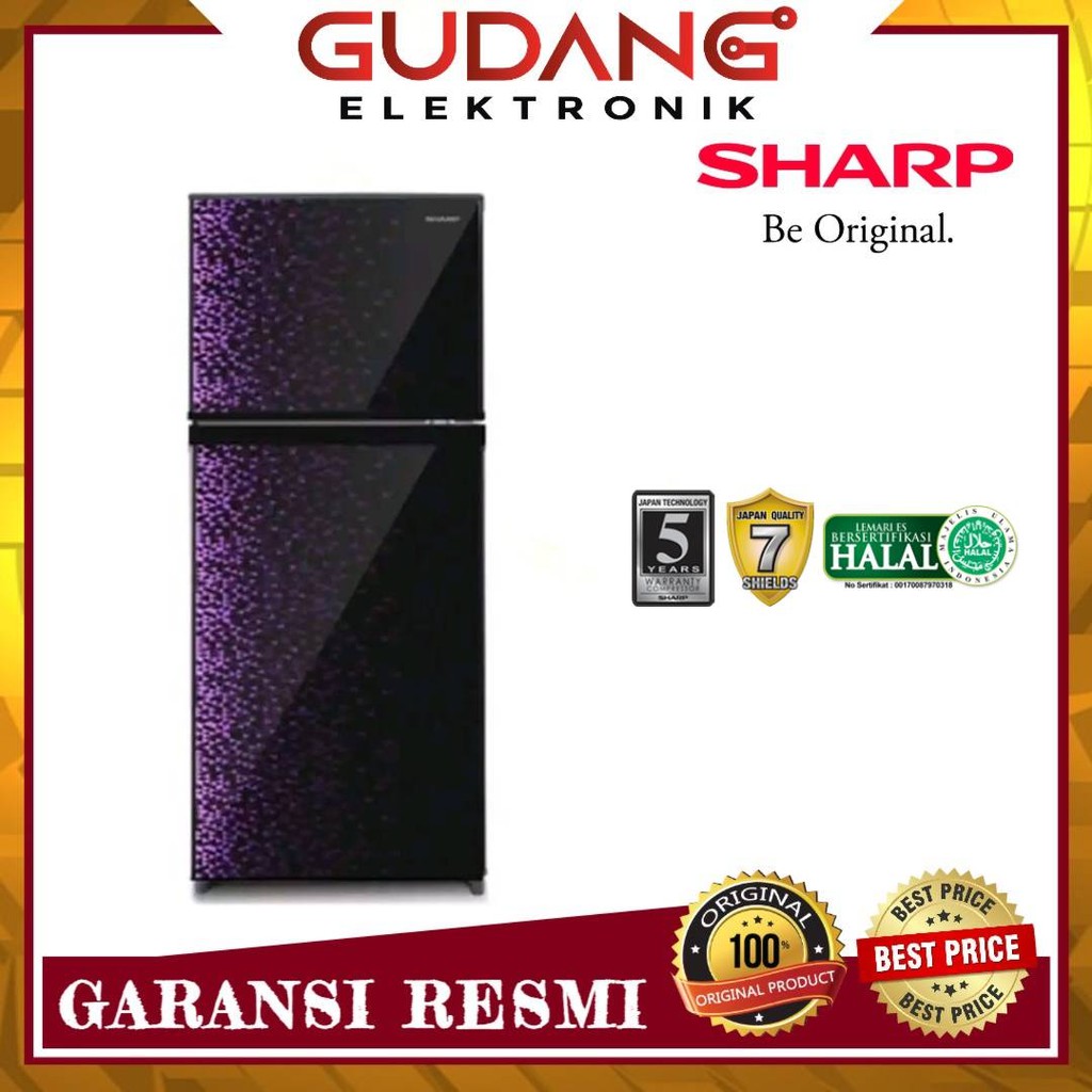 Jual Lemari Es Pintu Sharp Sj Mg Kulkas Sharp Sj Mg Shopee