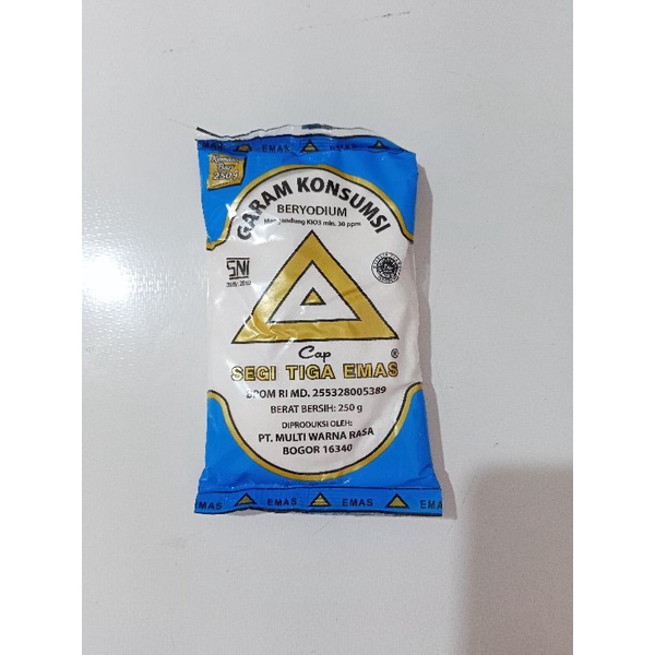 Jual Garam Masak Cap Segitiga Emas 250 Gr Shopee Indonesia