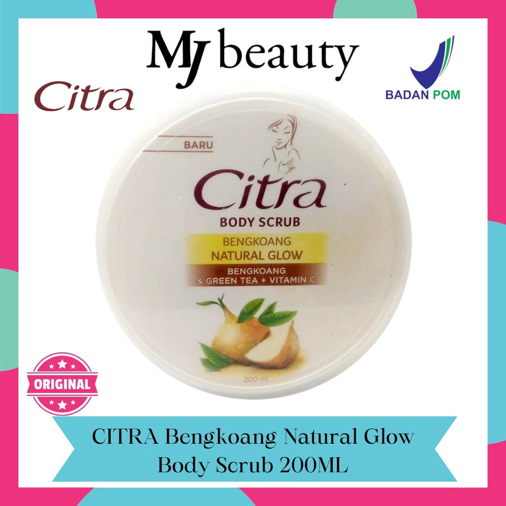 Jual Citra Body Scrub Bengkoang Natural Glow 200ml Shopee Indonesia