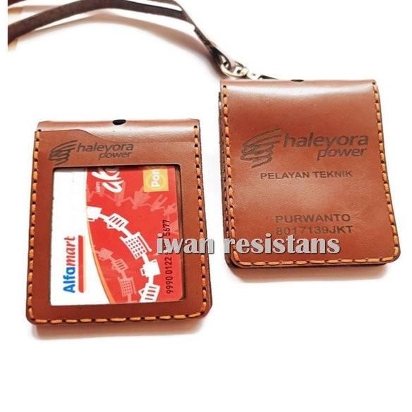 Jual Id Card Holder Kulit Asli Name Tag Kulit Asli Name Tag Holder