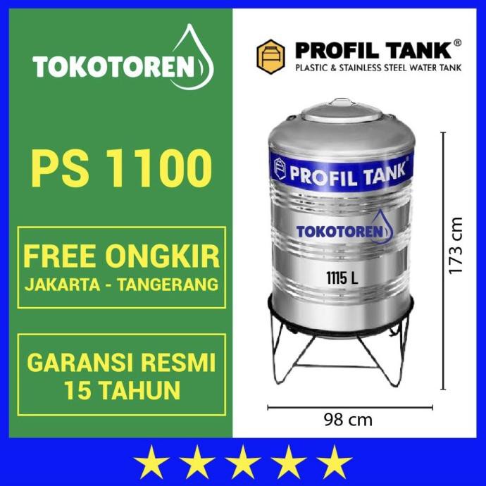 Jual Toren Tangki Air Stainless Profil Tank Ps Kaki Garansi