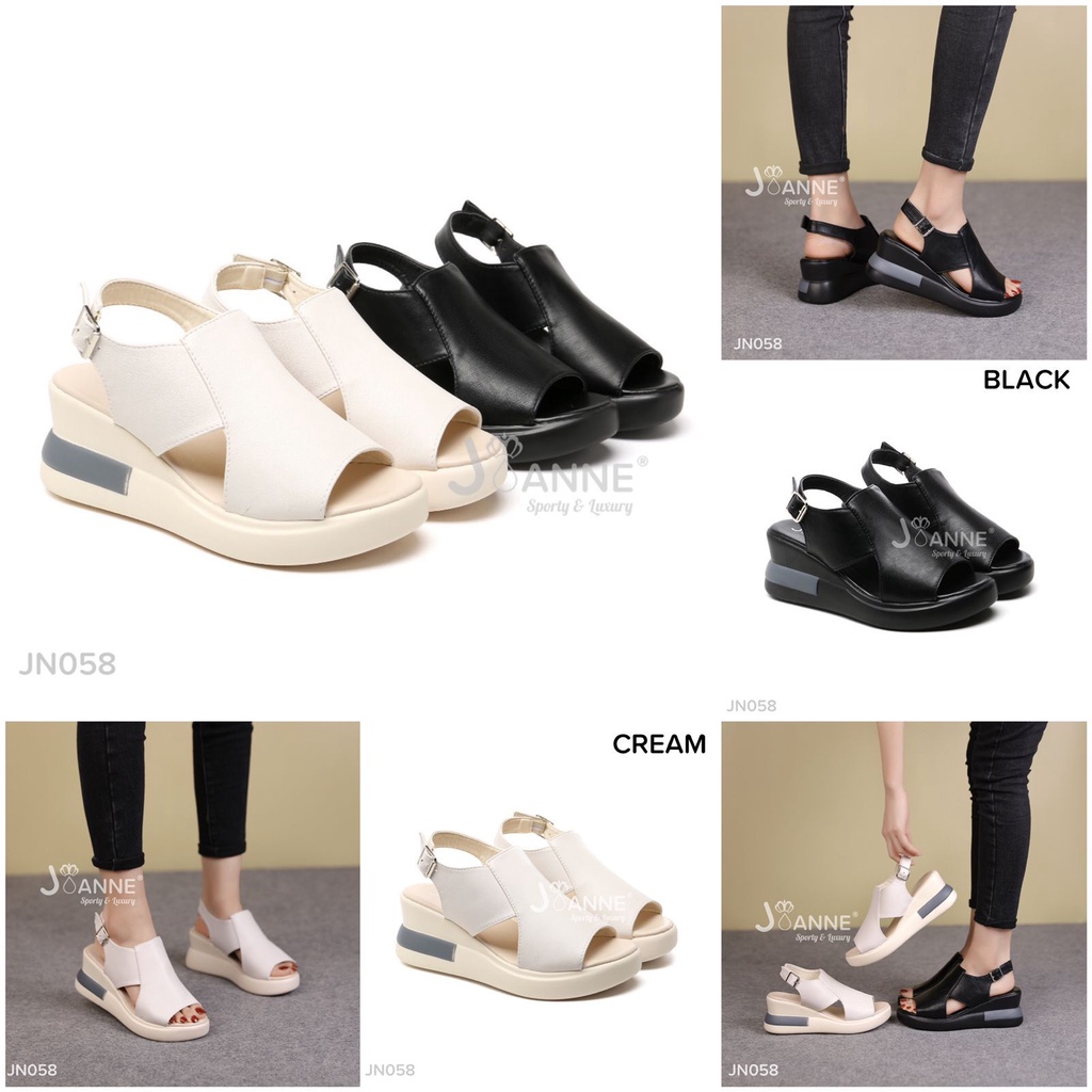 Jual SEPATU JOANNE Wedges Sandals Gunung JN058 ORIGINAL BRAND Quality