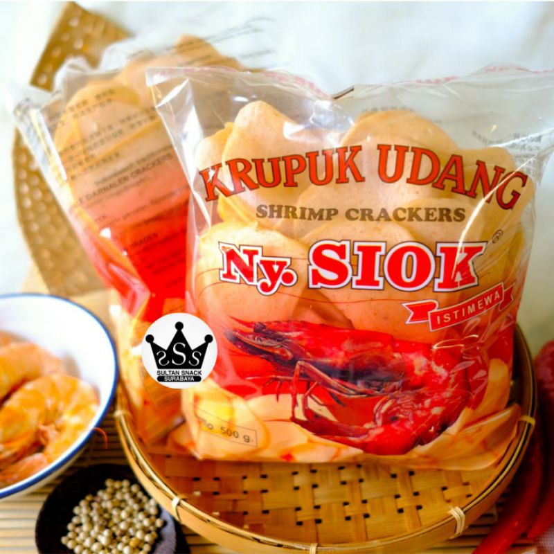 Jual SULTAN SNACK Krupuk Udang Nyonya Ny Siok Bulat Oval Shopee