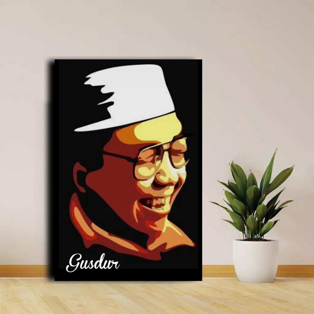 Jual Poster Kayu Poster Gusdur Nahdatul Ulama Hiasan Dinding Shopee