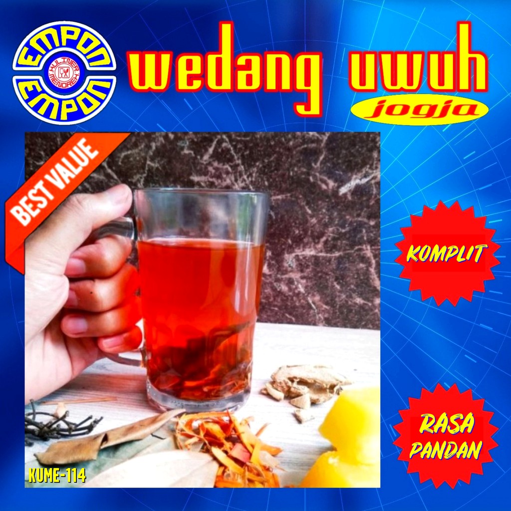 Jual Wedang Uwuh Lengkap Daun Pandan Rempah Temulawak Kapulaga Jahe