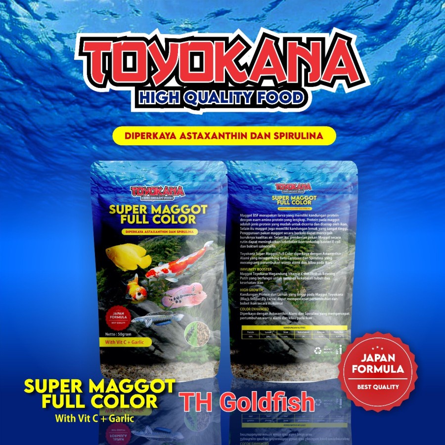 Jual Toyokana Super Maggot Full Color Gr Magot Makanan Ikan