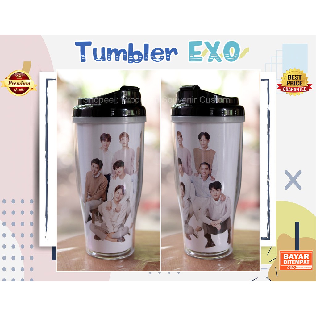 Jual EXO TUMBLER KPOP EXO MERCHANDISE BOTOL MINUM KPOP Shopee Indonesia