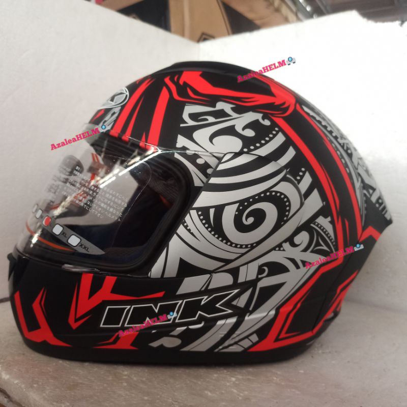 Jual Helm Ink Fullface Cl Max Solid Black Doff Shopee Indonesia