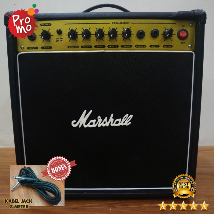 Jual Bass Gitar Amplifier Ampli Gitar Inch Marshall Input Ada Efek