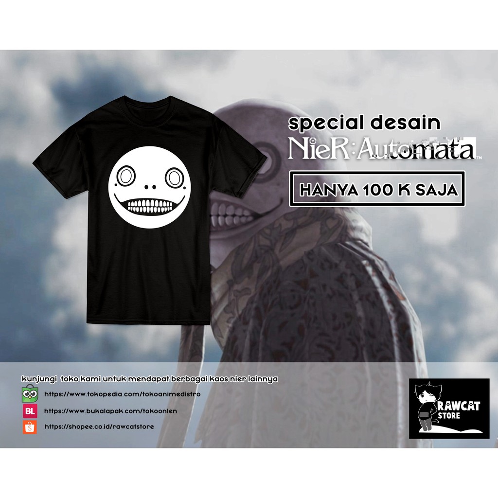 Jual Kaos Emile Smile Only Nier Automata Shopee Indonesia