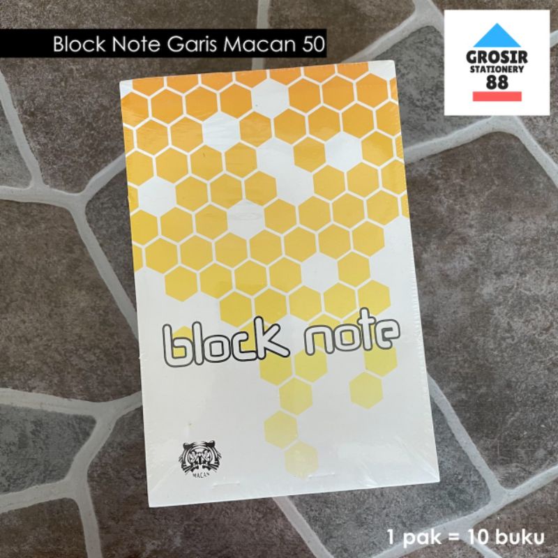 Jual Block Note Buku Garis Besar Isi 50 Lembar MACAN Shopee Indonesia