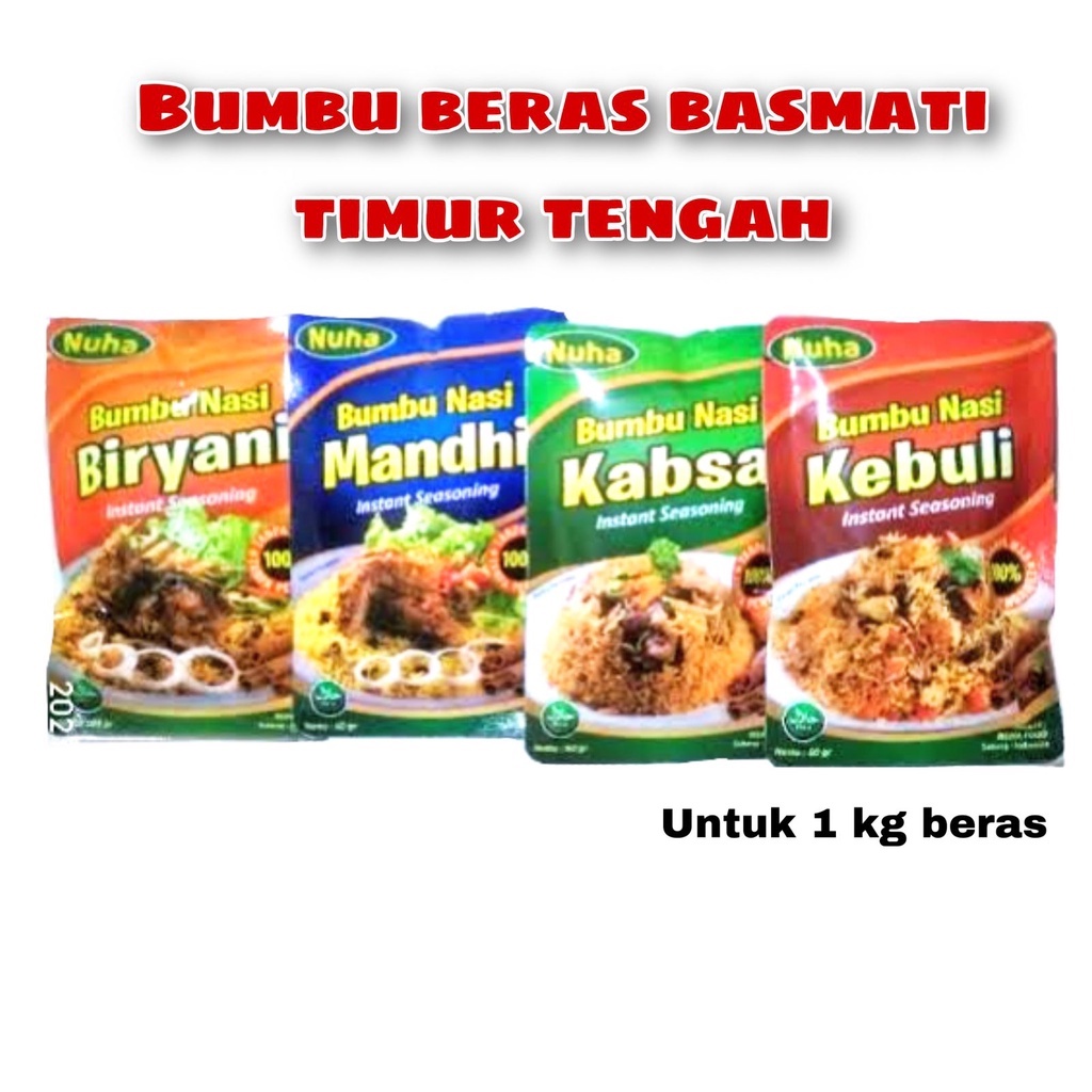 Jual Nuha Bumbu Rempah Nasi Kebuli Arab Lengkap Briyani Mandhi Kabsah