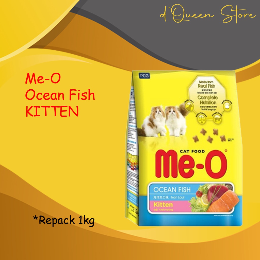 Jual Me O Kitten OCEAN FISH Repack 1kg Shopee Indonesia