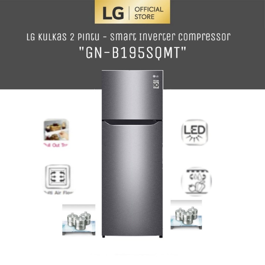 Jual Lg Gn B Sqmt Kulkas Pintu Smart Inverter Compressor L L