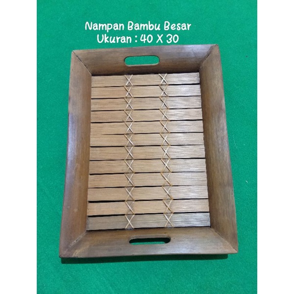 Jual Nampan Bambu Besar Nampan Tradisional Nampan Bambu Shopee Indonesia