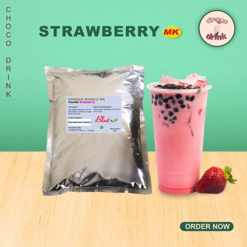 Jual Powder Strawberry Bubuk Minuman Stroberi Kg Blast Creamer