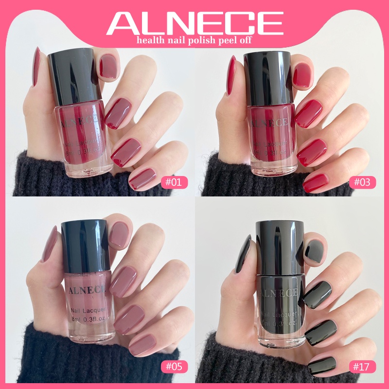 Jual COD ALNECE KUTEK PEEL OFF HALAL KUTEKS Muslimah Gel Nail Polish