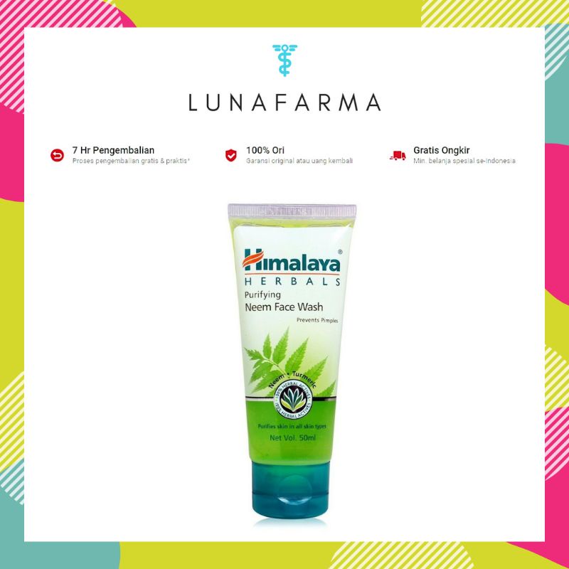 Jual Himalaya Herbal Purifying Neem Face Wash 50 Ml Shopee Indonesia