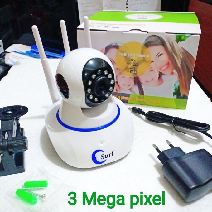 Jual IP Cam Cctv Wireless IP Camera Surf WiFi 3 Antena Baby Cam