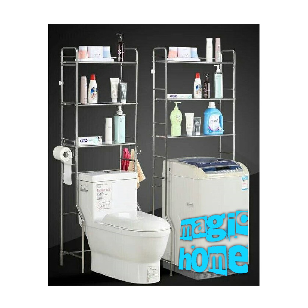 Jual Rak Mesin Cuci Stainless Steel Susun Organizer Sabun Toilet