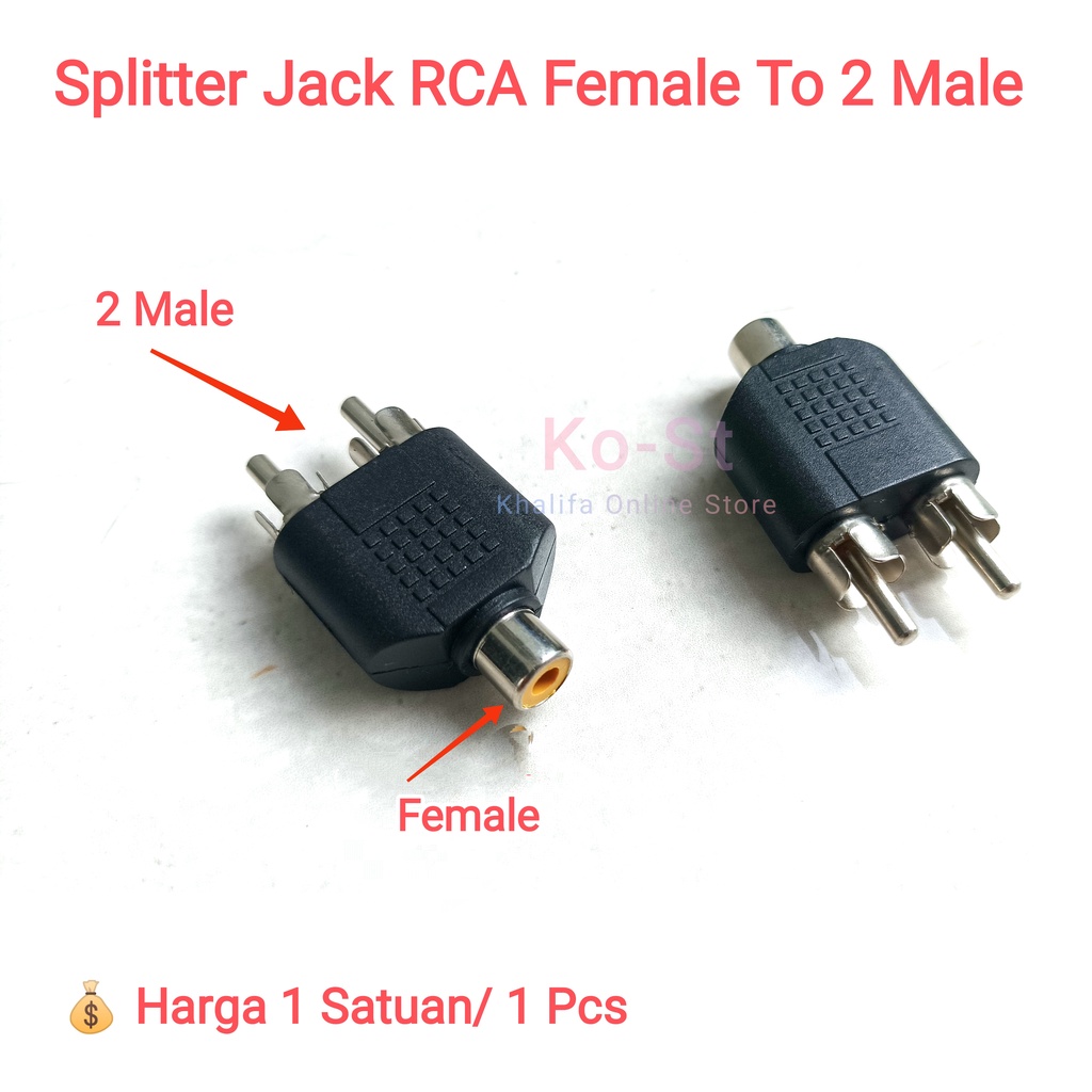 Jual Jack Jek Colokan Mini Splitter Sepliter Pembagi Cabang T Y