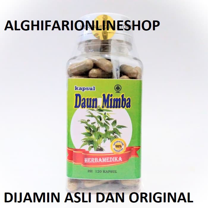 Jual KAPSUL DAUN MIMBA ORIGINAL 120KAPSL HERBAMEDIKA HERBAL KESEHATAN