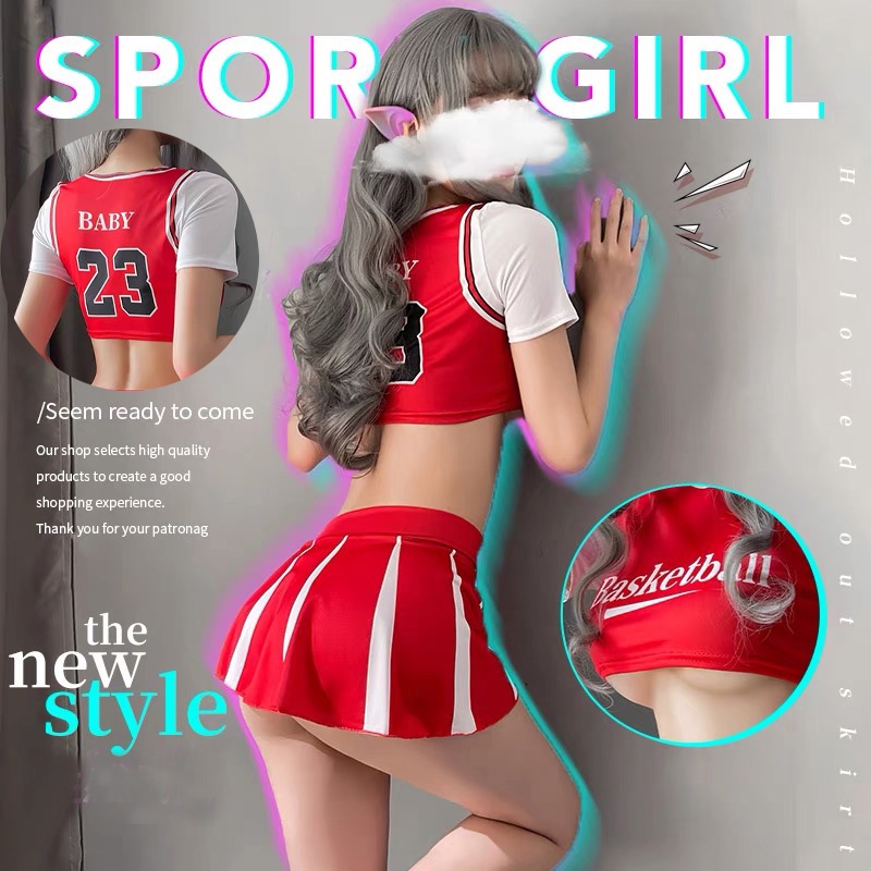 Jual Lingerie Wanita Set Seragam Pemandu Sorak Sepak Bola Sexy Seragam