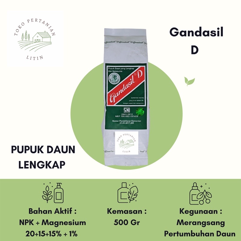 Jual Gandasil D Daun Gr Pupuk Daun Lengkap Untuk Masa