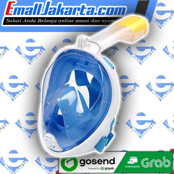 Jual Alat Selam Kacamata Snorkel Selang Udara Snorkling Mask Full