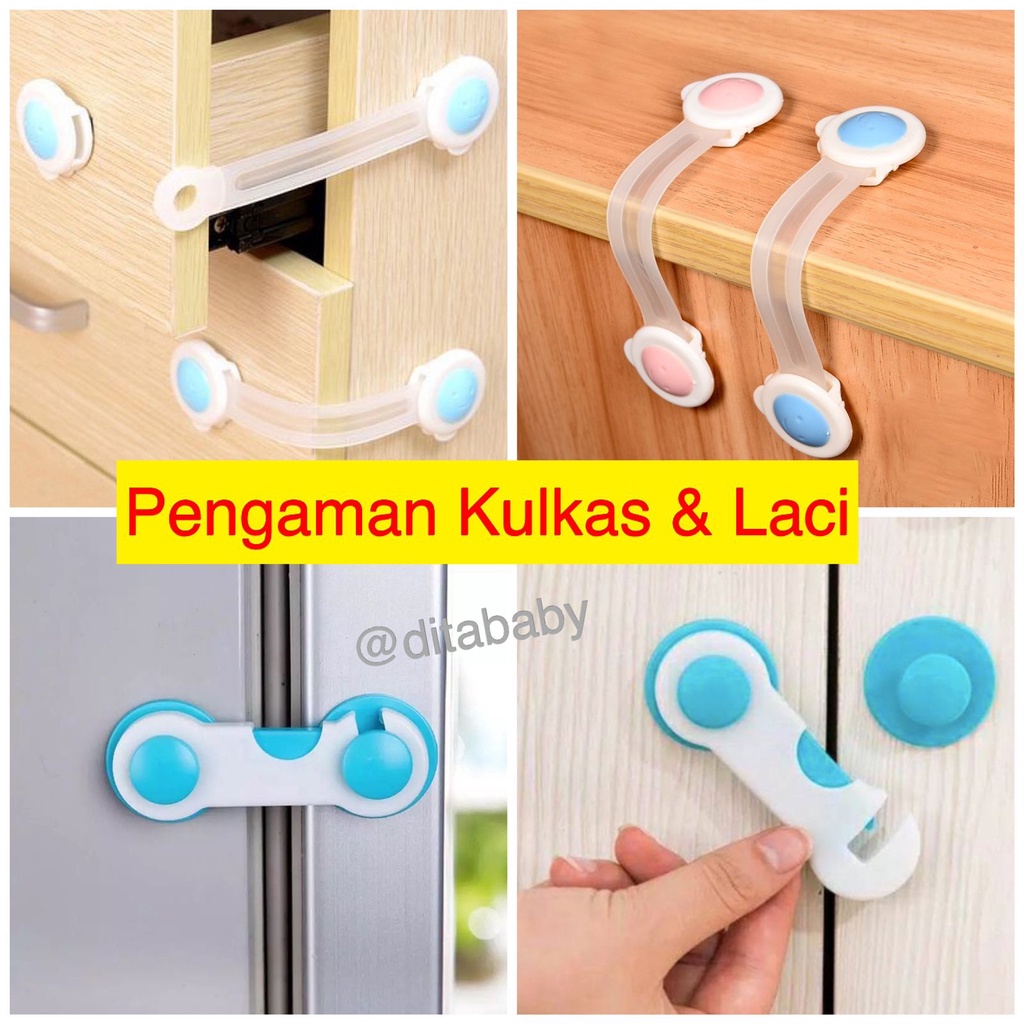 Jual Pengaman Laci Perabotan Pengaman Pintu Lemari Laci Bayi Kunci