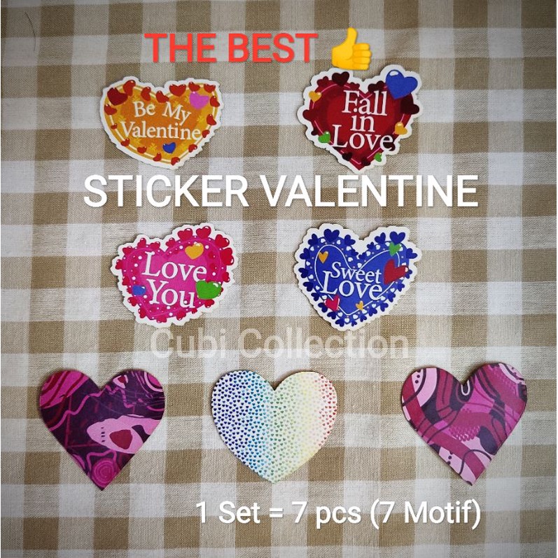 Jual SET KARTU UCAPAN VALENTINE AMPLOP PINK STICKER FOR SPECIAL