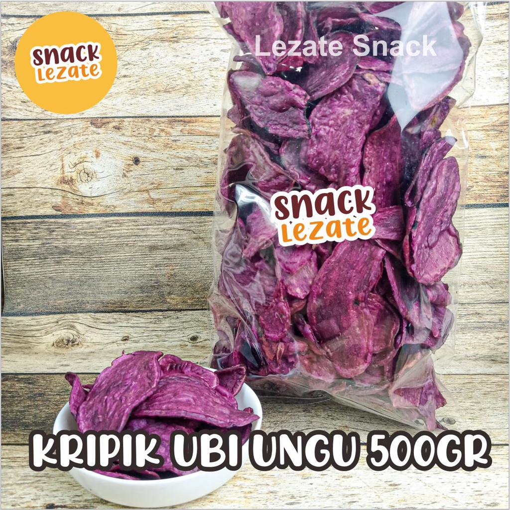 Jual Keripik Ubi Ungu Manis 500GR Murah Kripik Ubi Ungu Kiloan Kripik