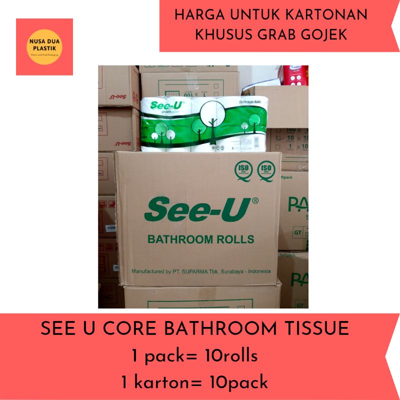 Jual Tissue See U Core Bathroom Roll Gulung 1 Karton Dus Tisu Shopee