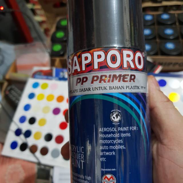 Jual Sapporo Spray PP Primer Untuk Pelapis Bahan Plastic Cat Semprot