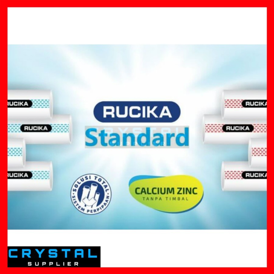 Jual Pipa Pvc Rucika Inch Putih Std Aw Wavin Pralon Standard