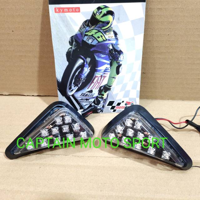 Jual Lampu Sein Tempel Segitiga Universal Motor Ninja Cb CBR R15 Gsx