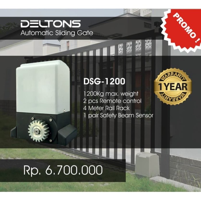 Jual Produk Terbaru Automatic Sliding Gate 1200Kg Mesin Otomatis