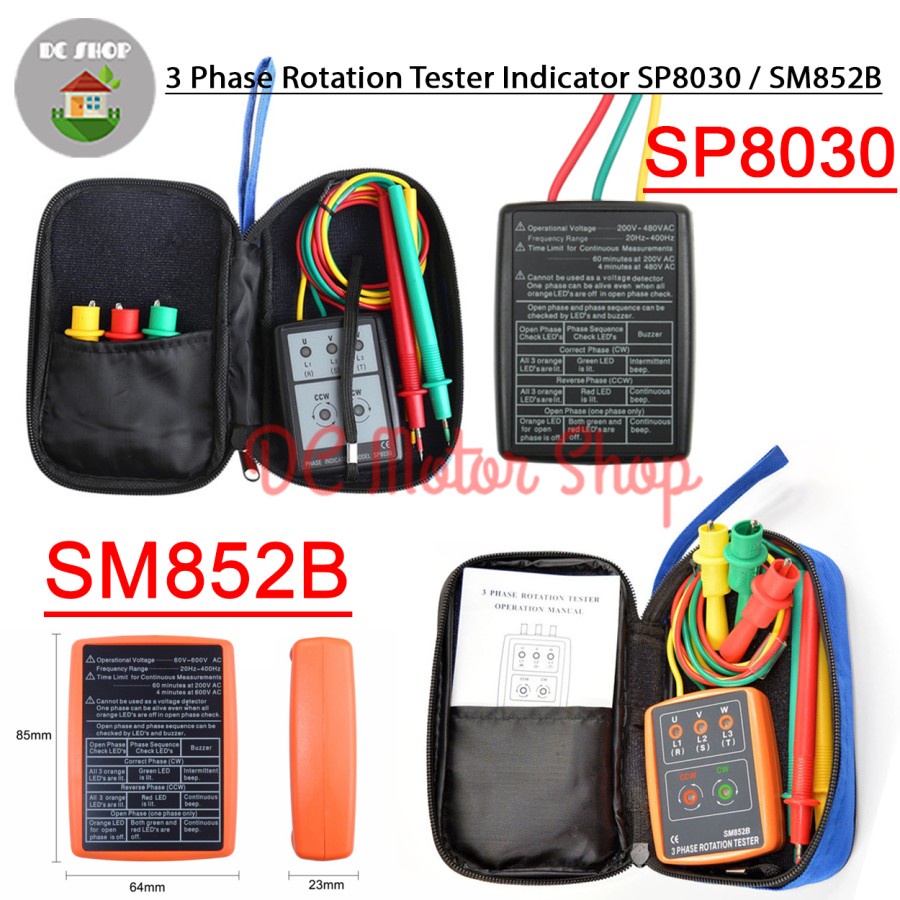 Jual Digital Three Phase Indicator Sp Sm B Sequence Rotation