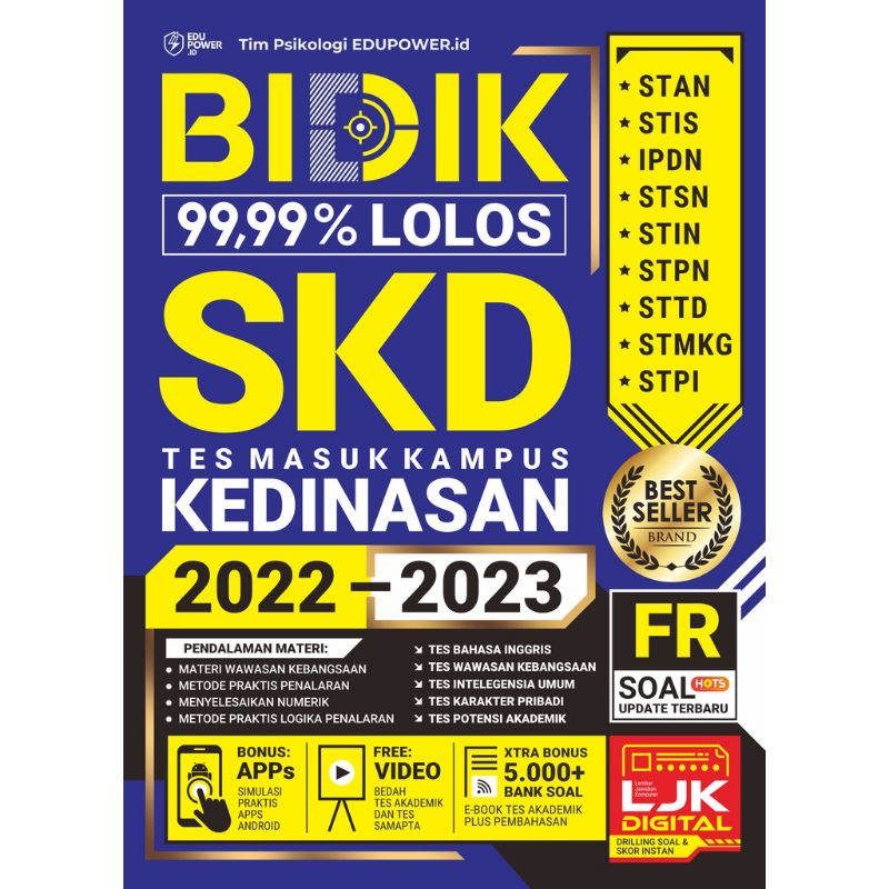 Jual Buku Bidik Lolos Skd Tes Masuk Kampus Kedinasan