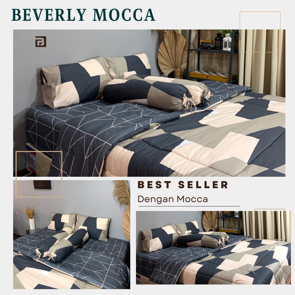 Jual Terlaris Bedcover Sprei Estetik Minimalis Katun Beverly Motif