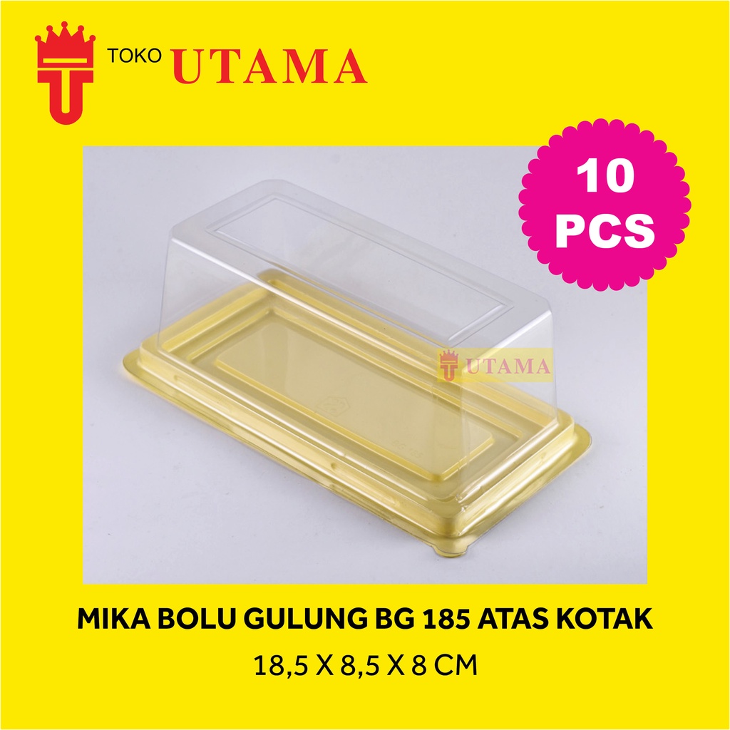 Jual Pcs Mika Tray Bolu Gulung Panjang Roll Cake Bg Atas Kotak